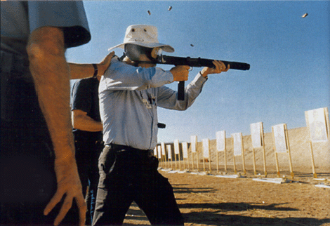 Student fires a burst